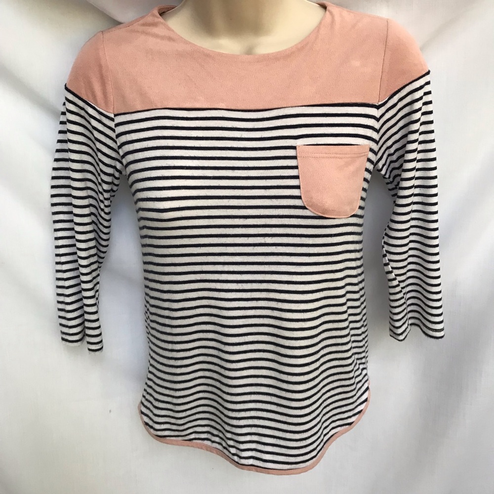 Monteau Girl Striped Top